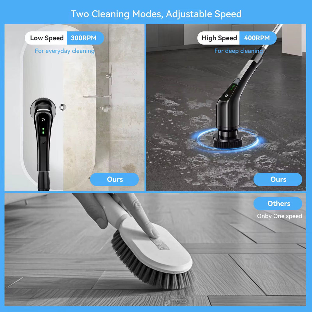 Cepillo de limpieza eléctrico inalámbrico multifuncional 9 en 1, cepillo para el hogar, cocina, baño, herramientas de limpieza giratorias de mano USB